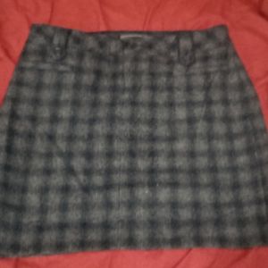 Eddie Bauer wool skirt blk & gray P2